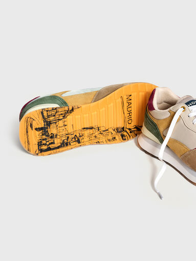 MADRID sports shoes in suede and textile - 5