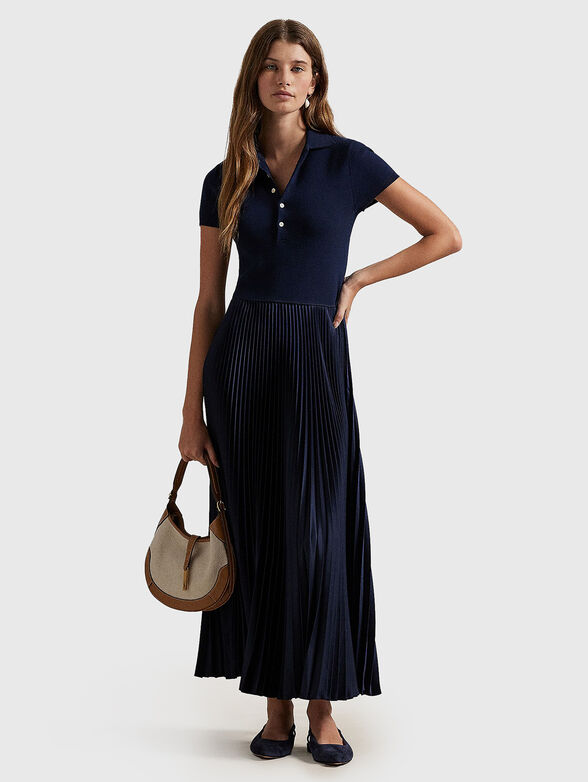 Navy blue maxi dress - 1