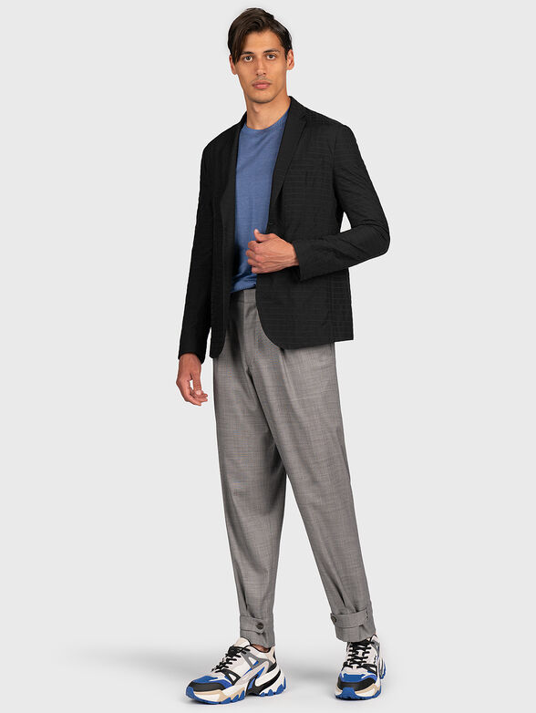 Grey pants with darts - 4