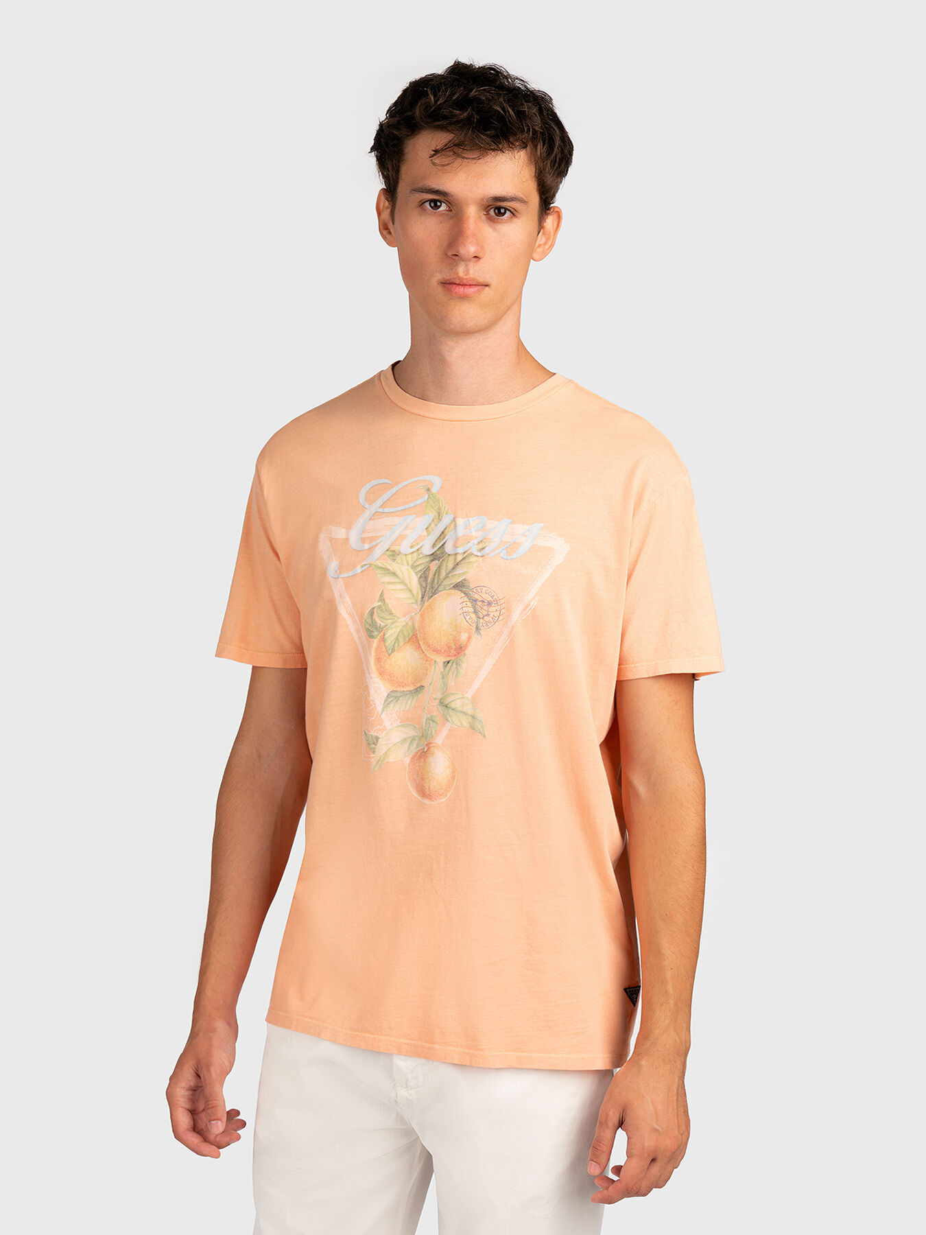 Guess t shirt orange sales