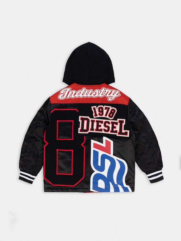 Bomber jacket with hood and art details - 2