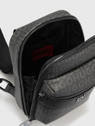 Small crossbody bag with a monogram logo  - 5