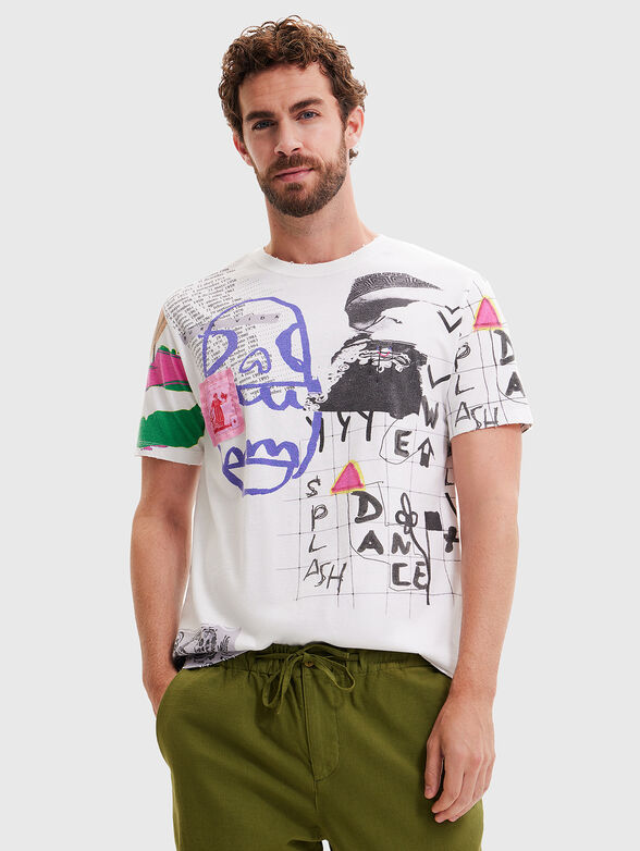 DRAKE cotton T-shirt with art print - 1