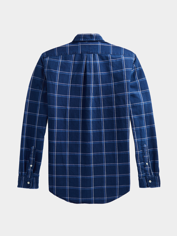 Cotton shirt with logo embroidery - 2