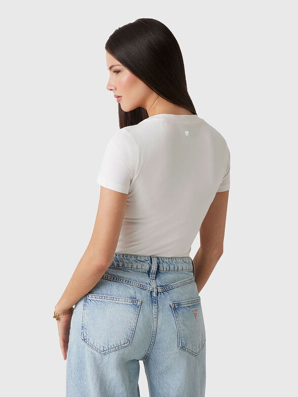 Slim T-shirt with floral logo motif - 3