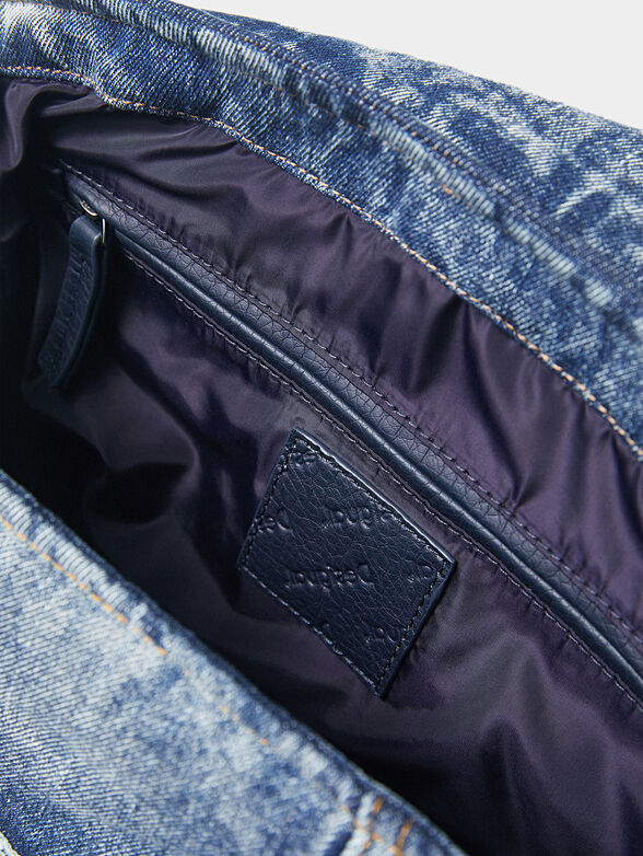 VERA bag with denim texture - 6