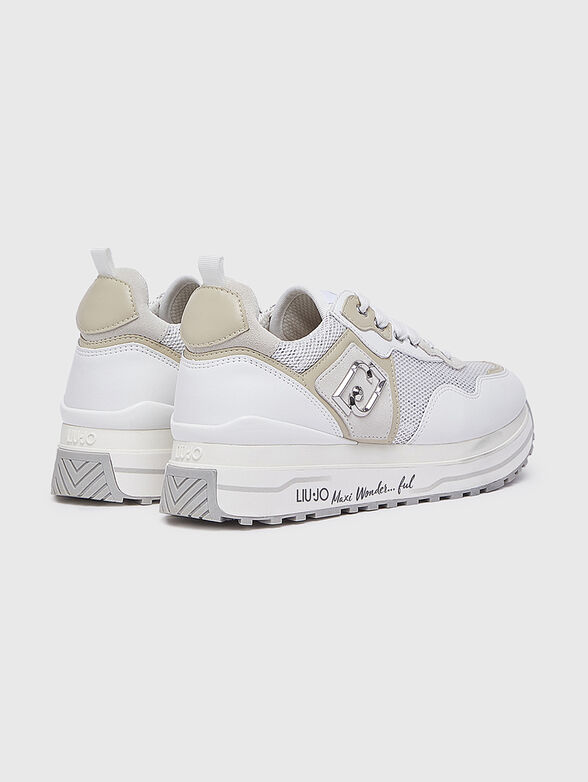 White sneakers with mesh details - 3