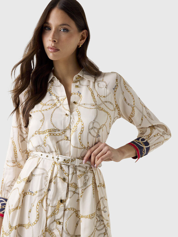 AMANDA print midi dress - 4