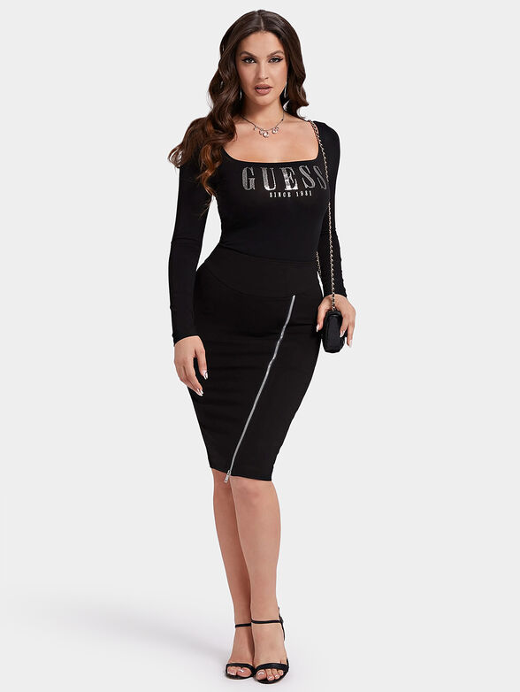 HEVELINA body in black color - 2