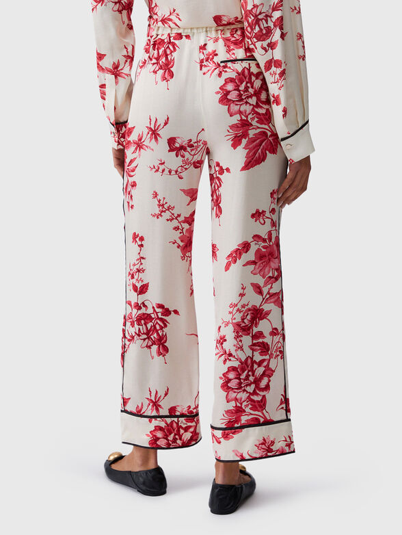 Printed satin trousers - 2