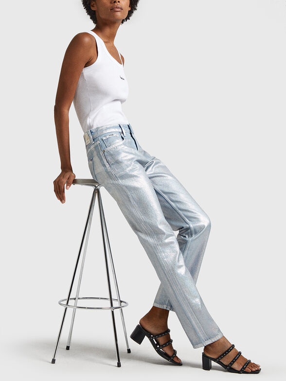 Jeans with metallic effect - 5