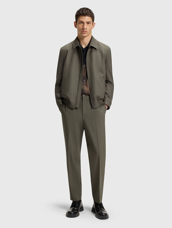 Straight wool trousers - 4