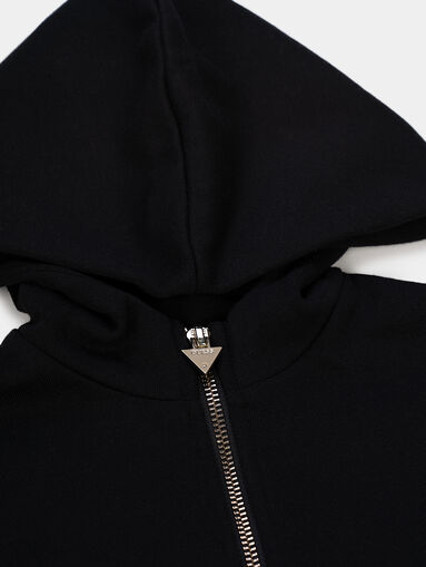 Sweatshirt with zipper and hood - 5