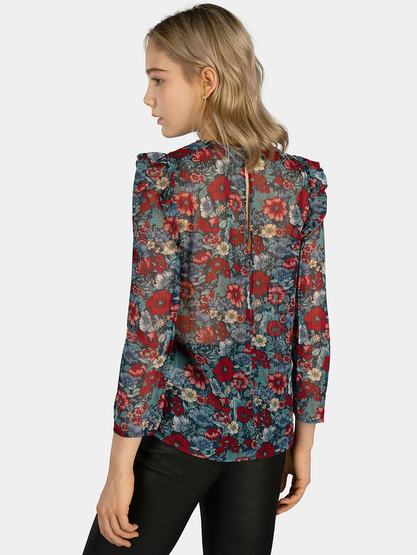 LOREN blouse with floral print - 3