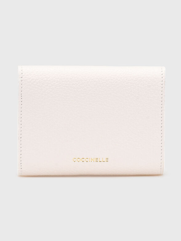 Leather wallet with logo - 2