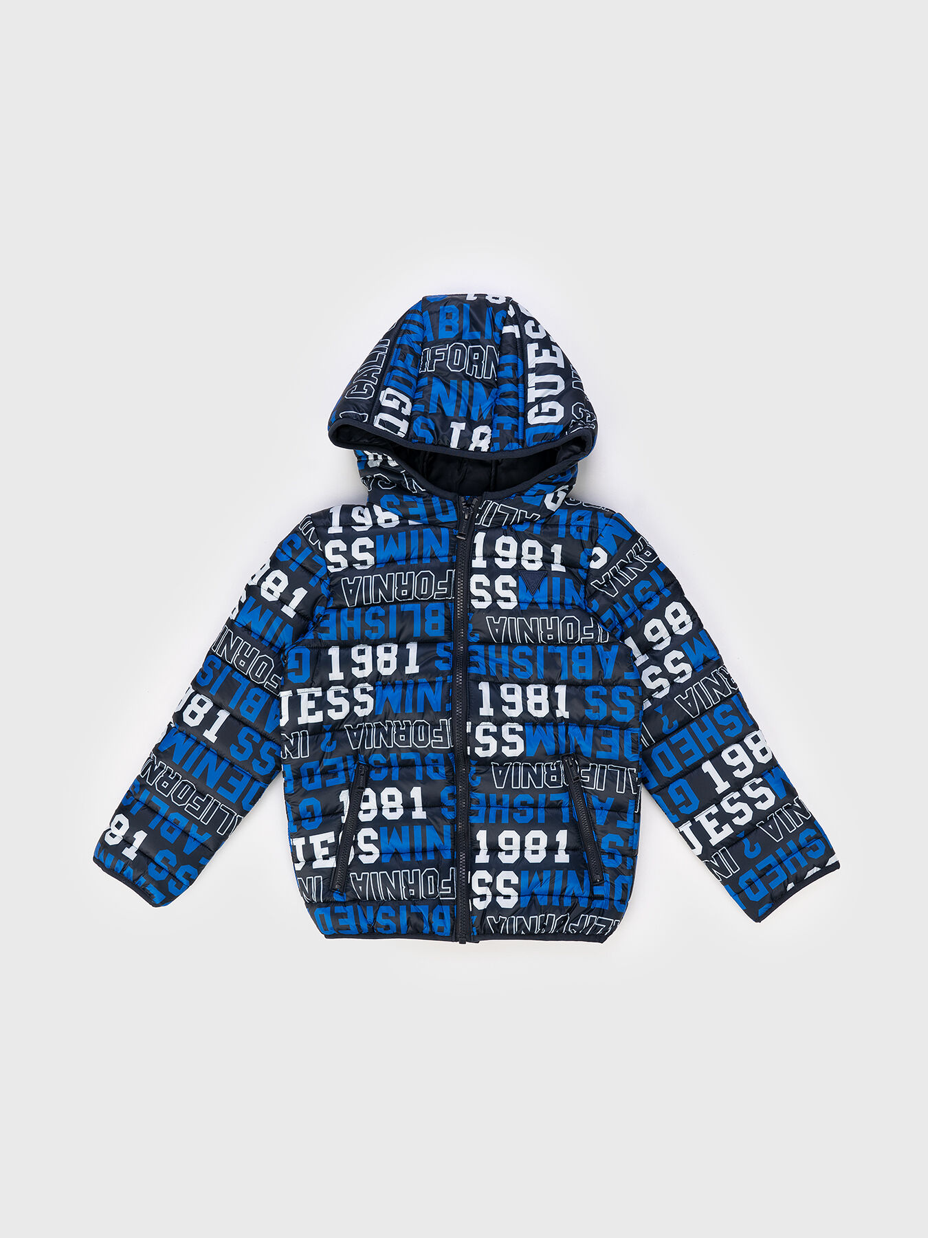 Quilted jacket with contrast pattern brand GUESS