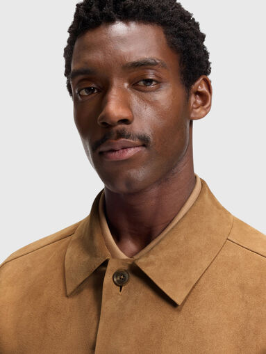 Beige suede jacket - 4