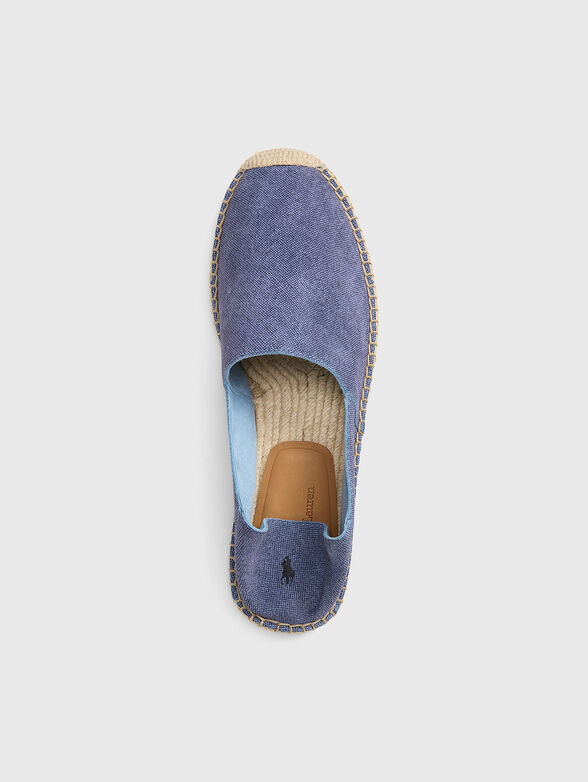 Blue suede espadrilles - 4