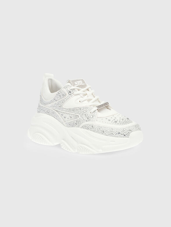 PRIVY sneakers in beige with rhinestones - 3