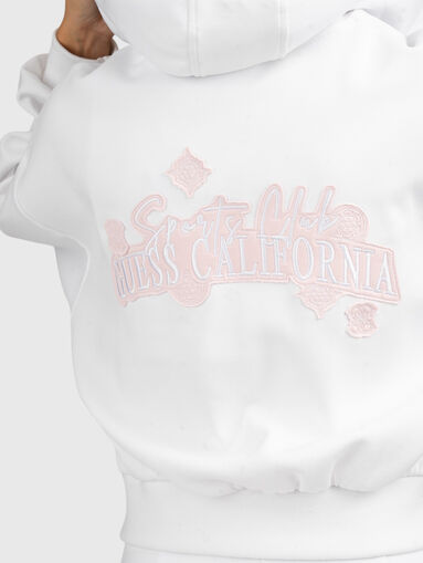 White sweatshirt with a statement on the back - 3