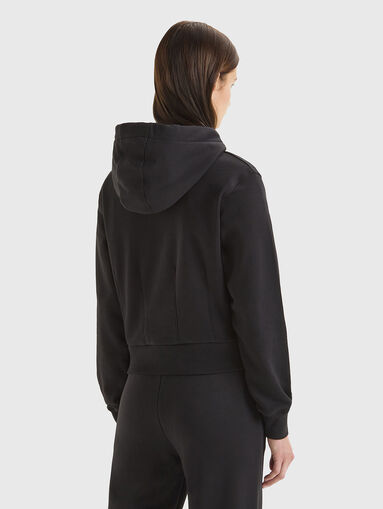 Black sweatshirt with logo detail - 3
