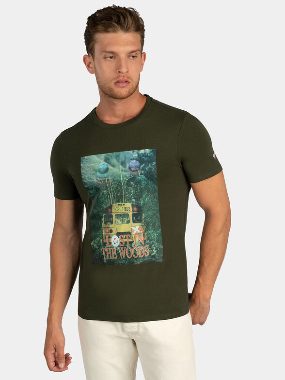 TEASER Green cotton t-shirt - 1