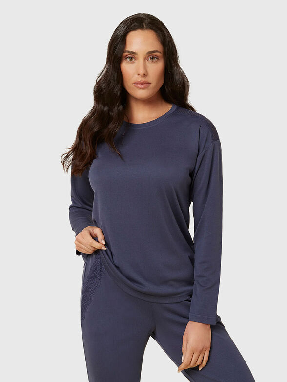 RIB LACE long sleeve blouse brand YAMAMAY — Globalbrandsstore.com/en