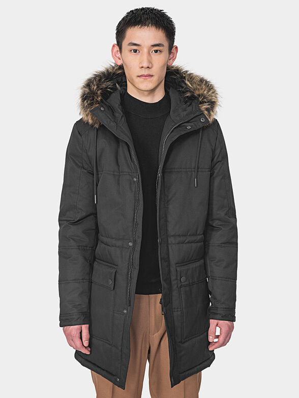 Parka jacket in black color brand ANTONY MORATO — Globalbrandsstore.com/en