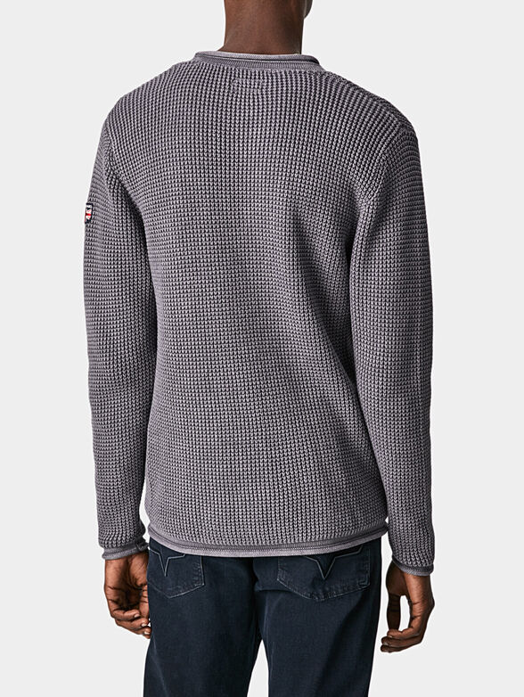 STEVEN Black cotton sweater - 2