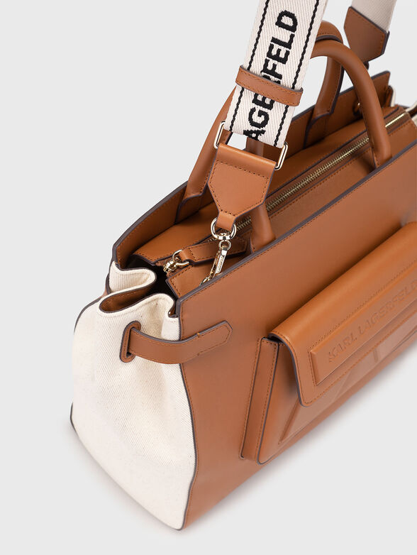 IKON leather bag with long handle - 5