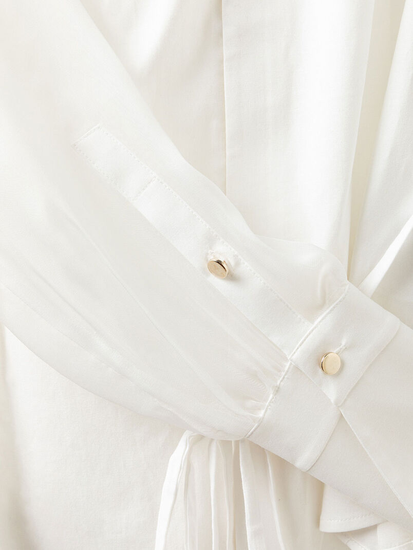 Long sleeved shirt with waist belt - 3