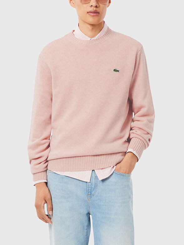 Crew neck green sweater - 1