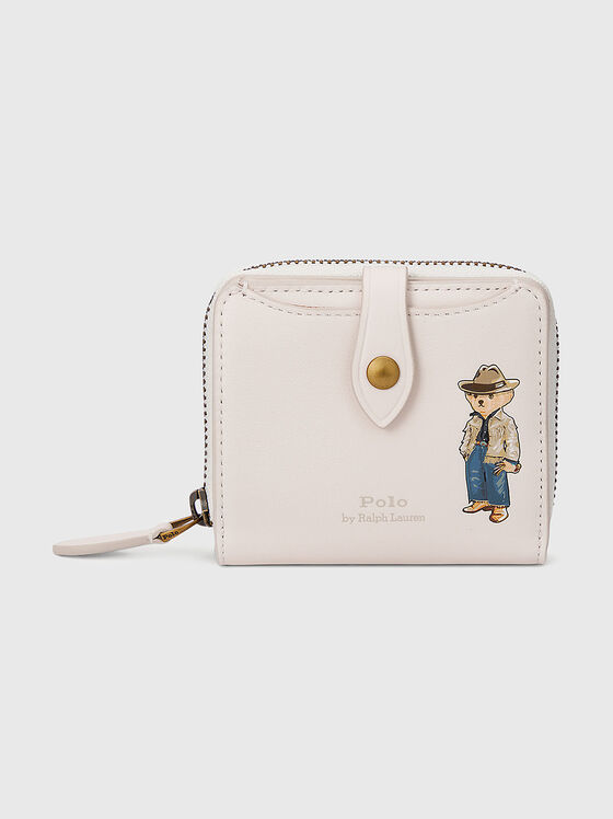 Small leather wallet with Polo Bear print - 1