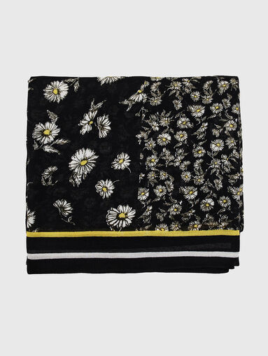 Scarf with floral details  - 3
