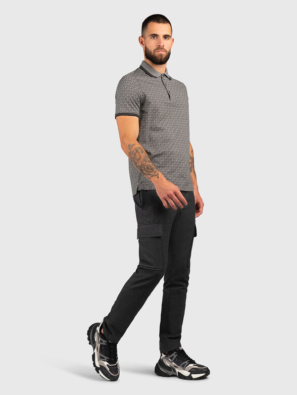 Monogram logo-print polo shirt  - 2