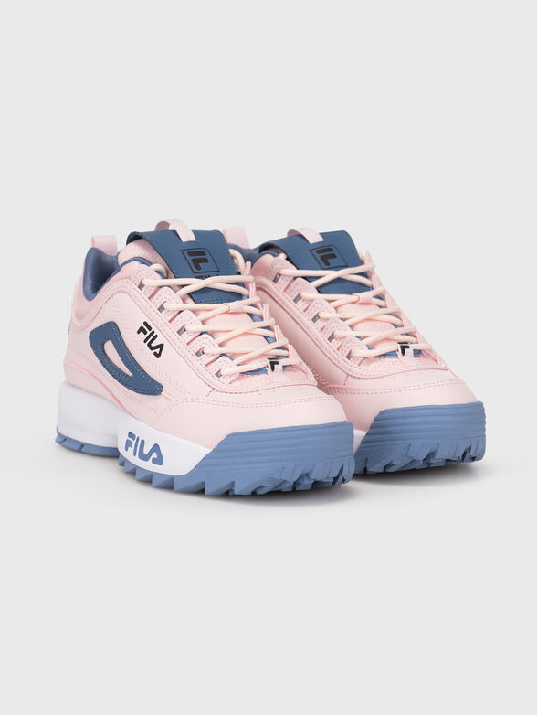 DISRUPTOR T white sports shoes with logo - 2