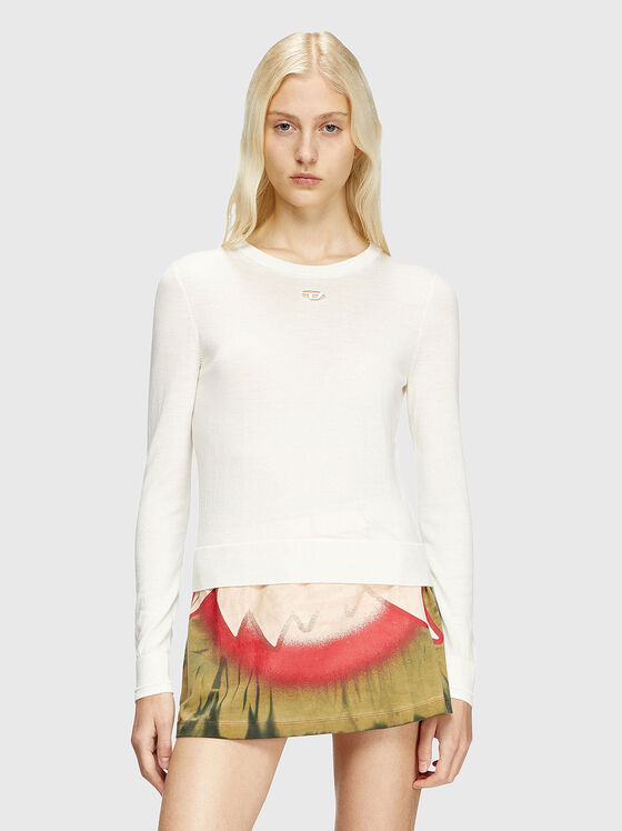 Вълнена блуза M-ALINESA с овално деколте - 1