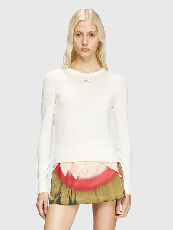 M-ALINESA wool blouse with logo - 1