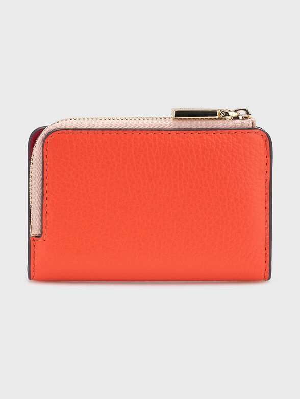 Grained effect leather card holder - 2