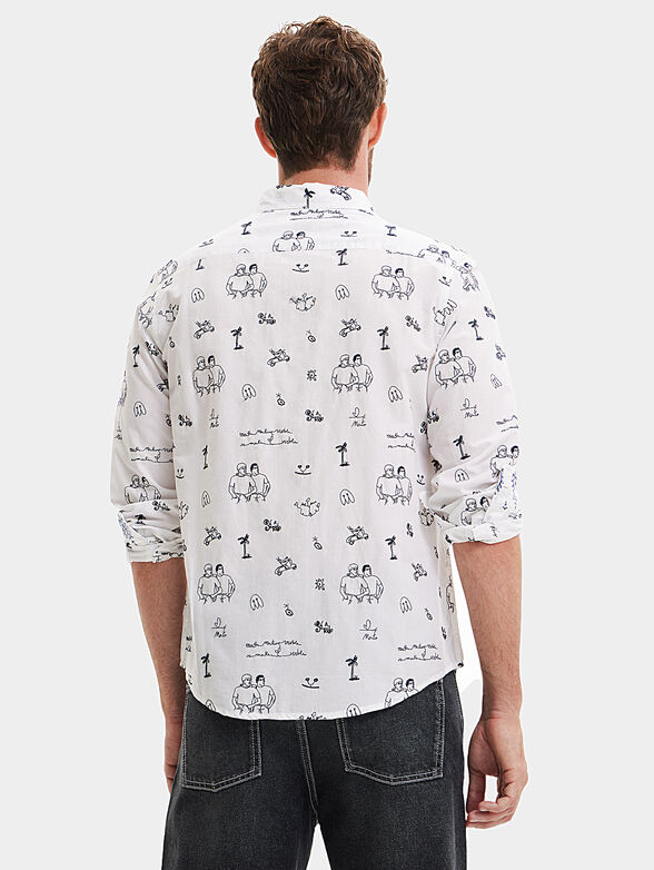 FRANK shirt with contrasting print - 3