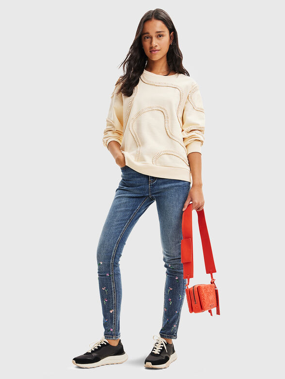 Sweatshirt with pleated details - 2