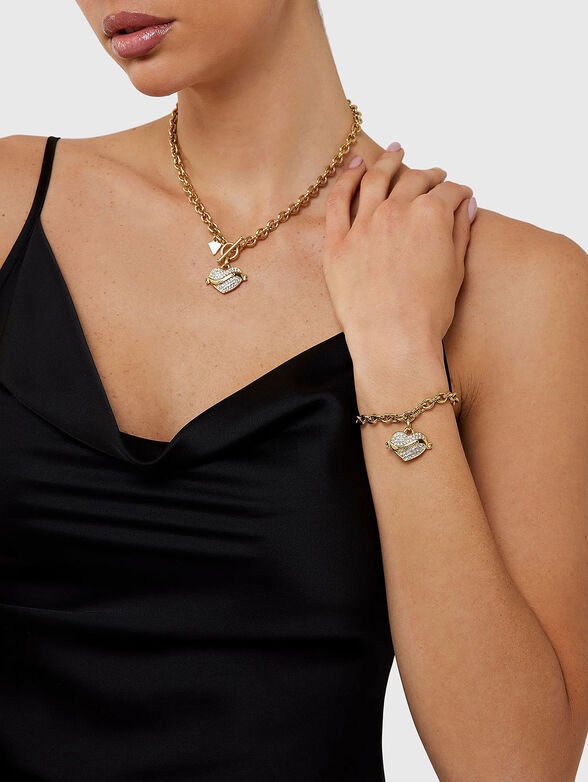 HEART bracelet with rhinestones - 2
