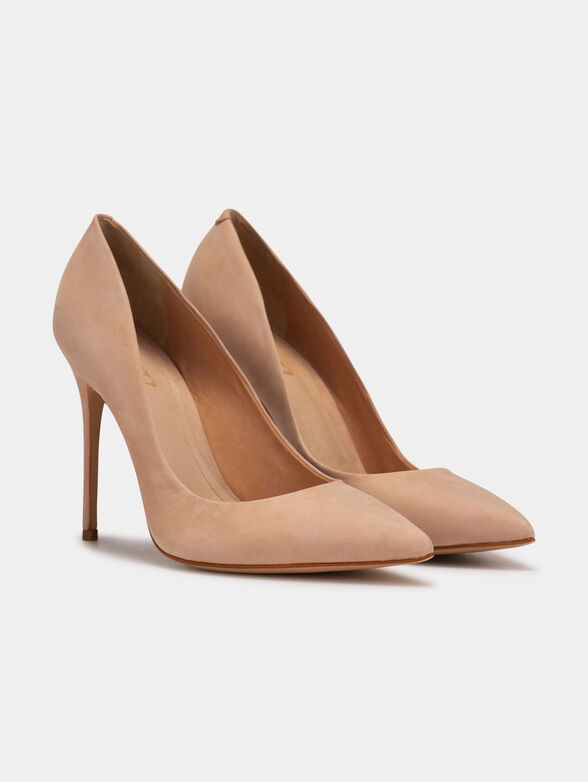 Heeled shoes in beige color - 2