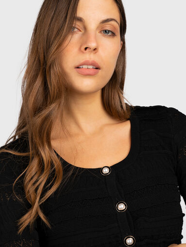 FLIRT cropped cardigan - 4