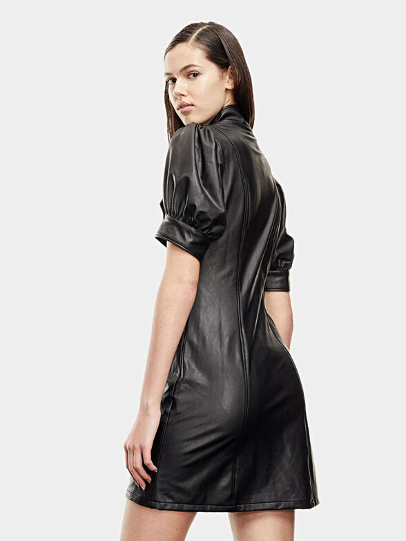Leather shirt dress - 1