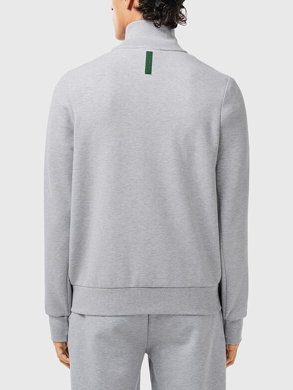 Cotton sweatshirt with zip - 3