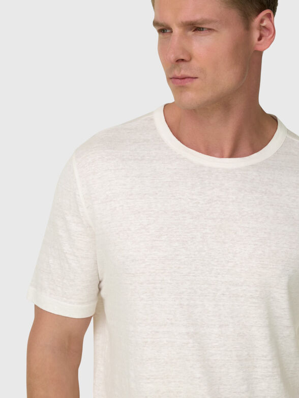 SS LINEN STRETCH JERSEY T SHIR - 4