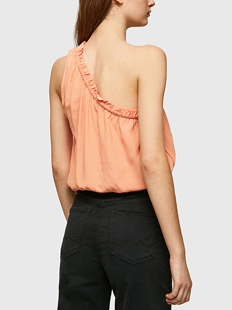 Orange top with one shoulder - 3