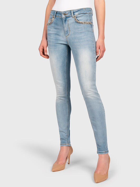 High waisted skinny jeans - 1
