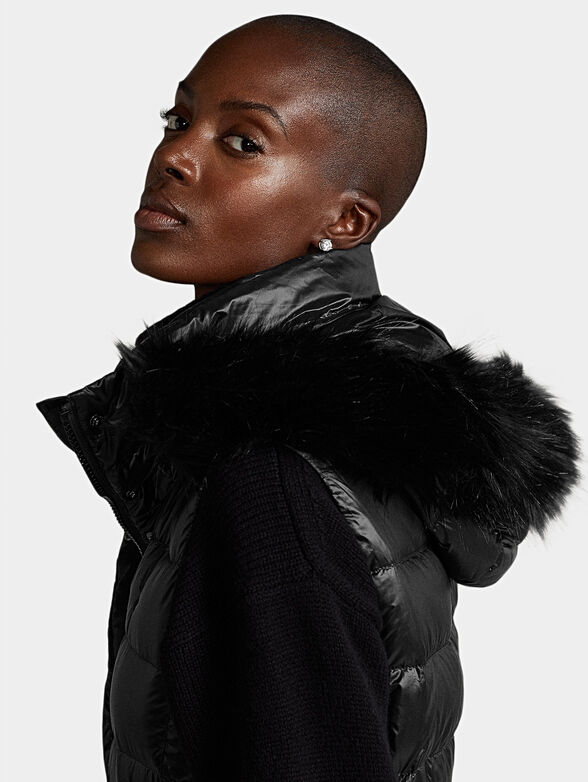 Padded vest with hood - 4